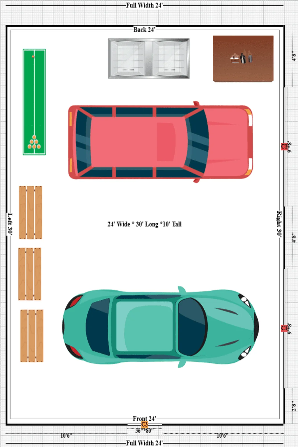 Two Car Garage Dimensions Guide | Perfect Estimator
